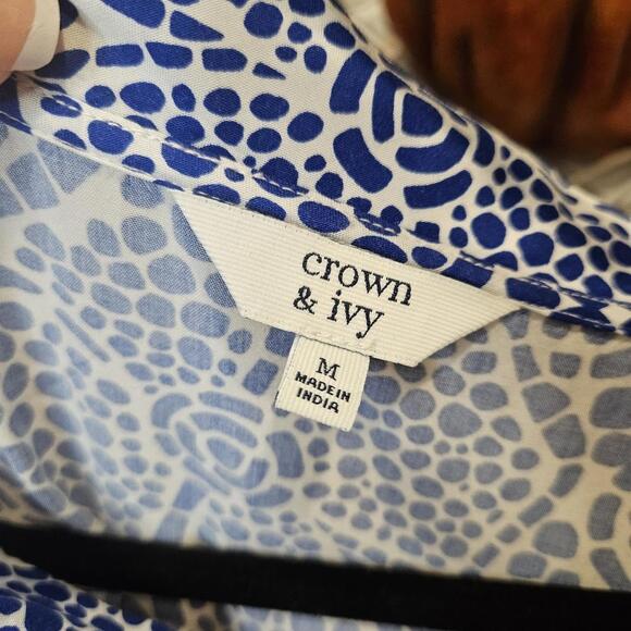 Crown & ivy Blue Floral Shift Dress – Summer Days #6 - Picture 6 of 8